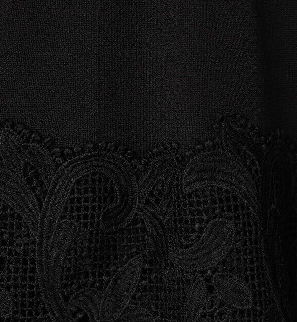 NOLLEY'S「《手洗い可能》レース付きペプラムベスト」|ベスト・ジレ|