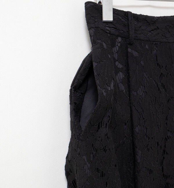NOLLEY'S「クロップドワイドレースパンツ」|キュロット|