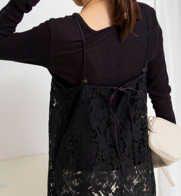 NOLLEY'S「ウォッシャブルレースビスチェ」|キャミソール|