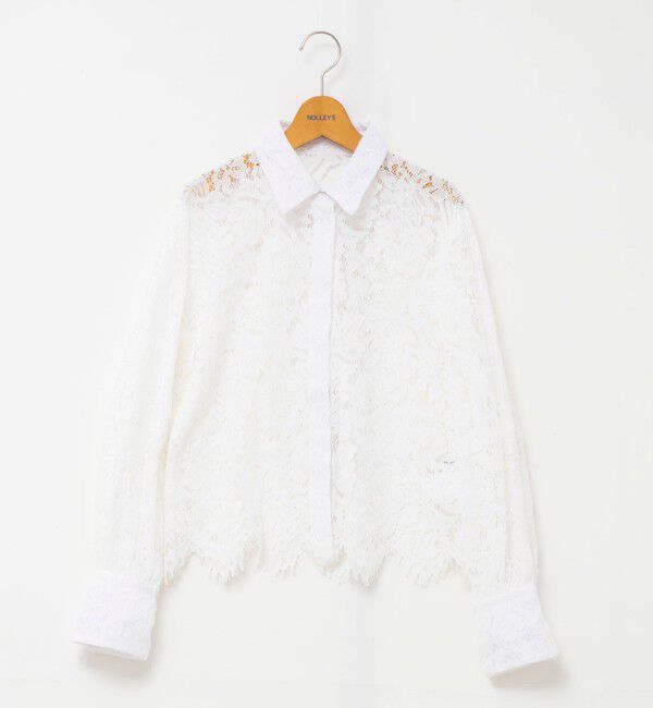 NOLLEY'S「ウォッシャブルレースシャツ」|シャツ・ブラウス|