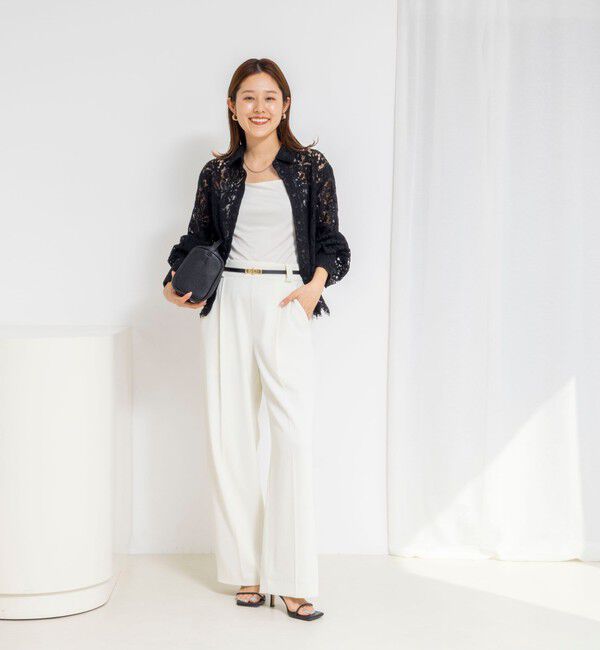 NOLLEY'S「ウォッシャブルレースシャツ」|シャツ・ブラウス|