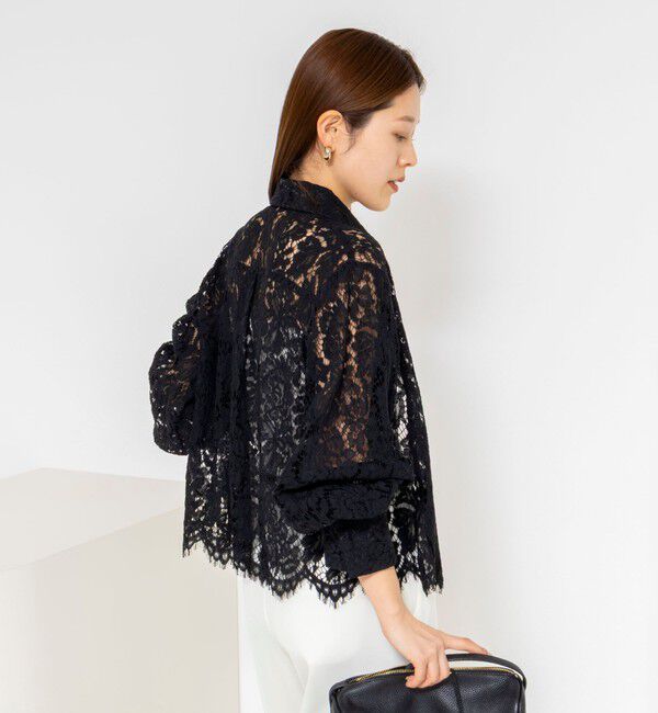NOLLEY'S「ウォッシャブルレースシャツ」|シャツ・ブラウス|