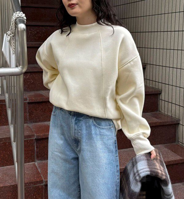 fredy emue「両面起毛モックネックスウェットプルオーバー」|スウェット・ジャージ|