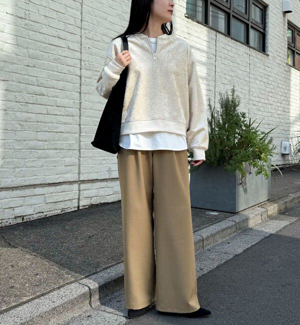 fredy emue「モールニットソーハーフジッププルオーバー」|Tシャツ・カットソー|