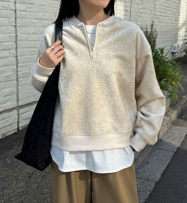 fredy emue「モールニットソーハーフジッププルオーバー」|Tシャツ・カットソー|