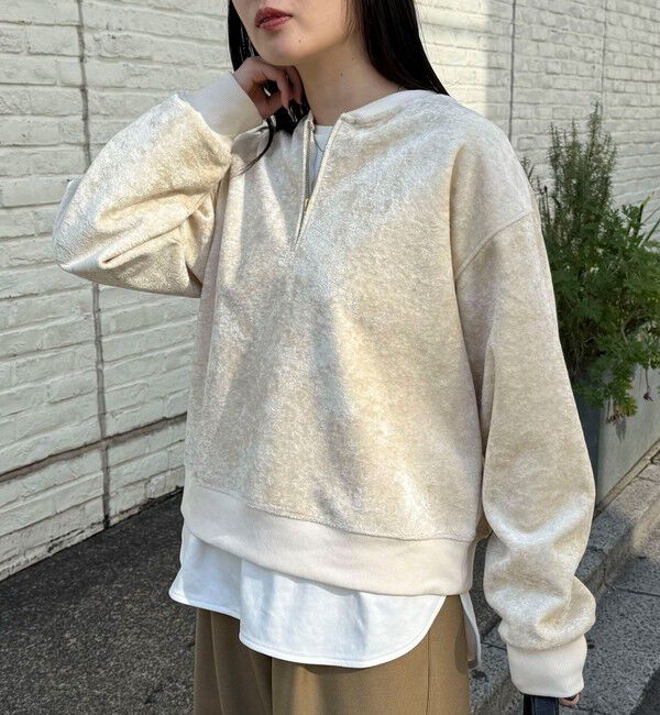 fredy emue「モールニットソーハーフジッププルオーバー」|Tシャツ・カットソー|