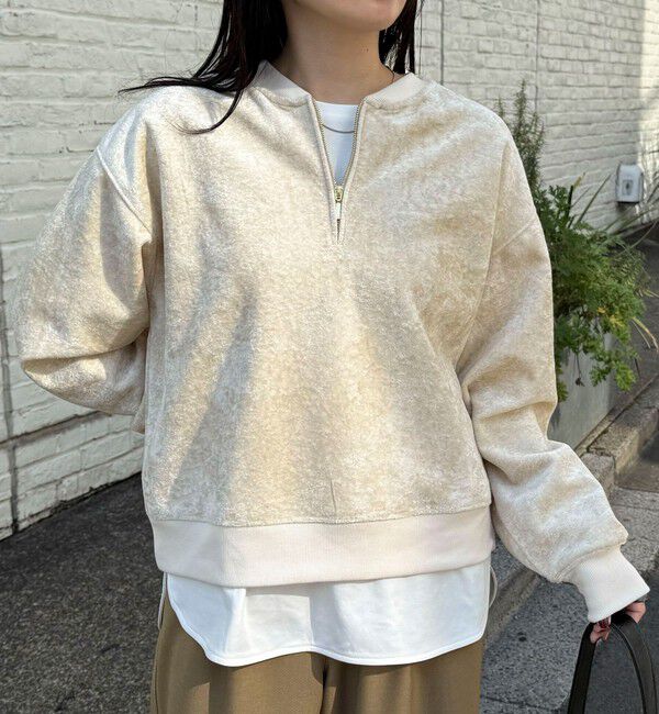 fredy emue「モールニットソーハーフジッププルオーバー」|Tシャツ・カットソー|