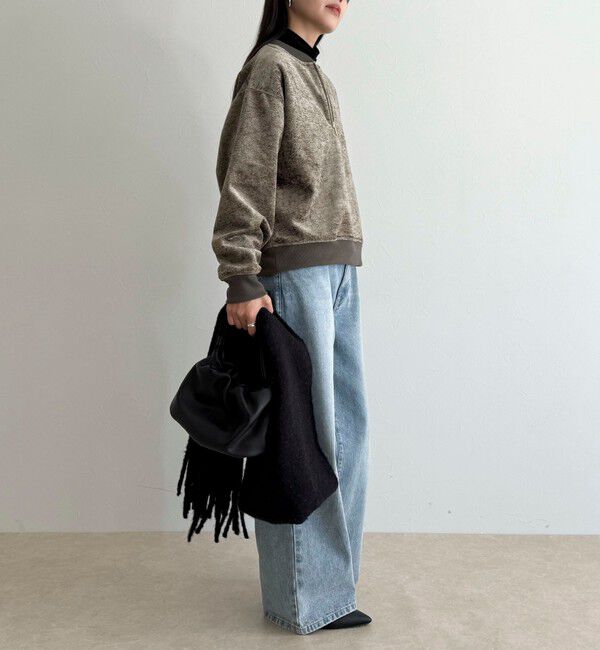 fredy emue「モールニットソーハーフジッププルオーバー」|Tシャツ・カットソー|