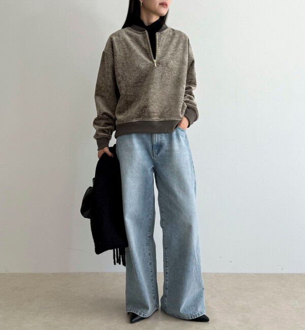 fredy emue「モールニットソーハーフジッププルオーバー」|Tシャツ・カットソー|