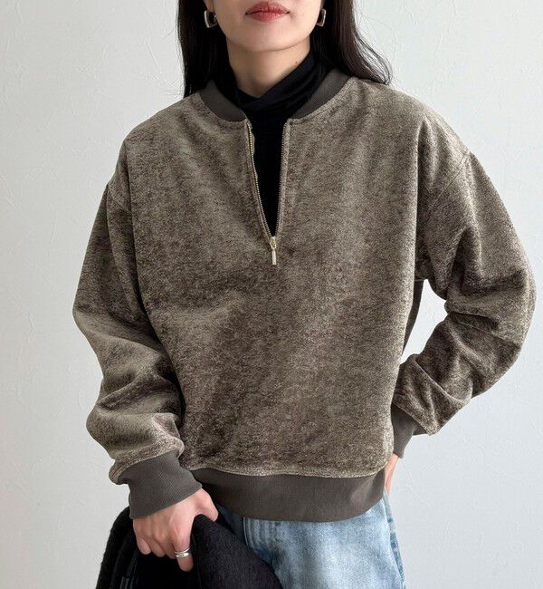 fredy emue「モールニットソーハーフジッププルオーバー」|Tシャツ・カットソー|