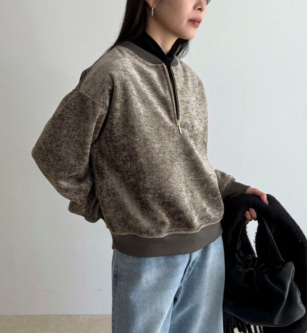 fredy emue「モールニットソーハーフジッププルオーバー」|Tシャツ・カットソー|