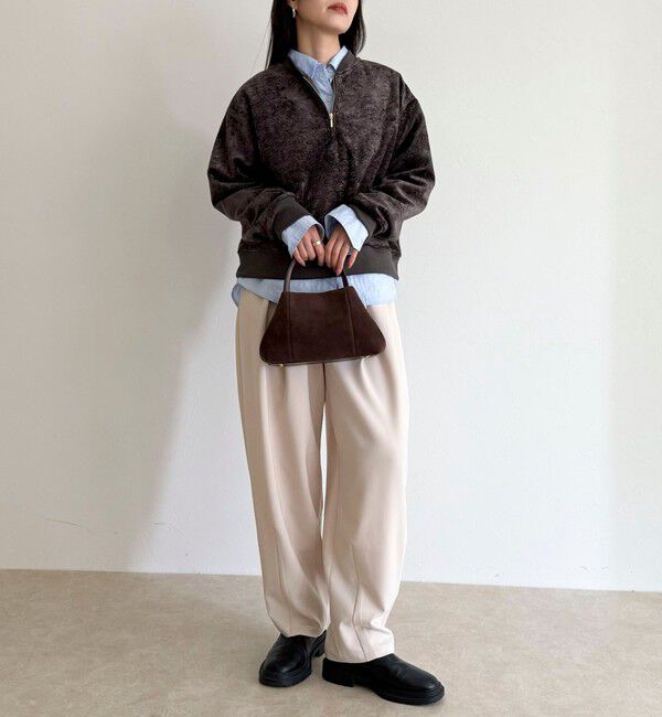 fredy emue「モールニットソーハーフジッププルオーバー」|Tシャツ・カットソー|