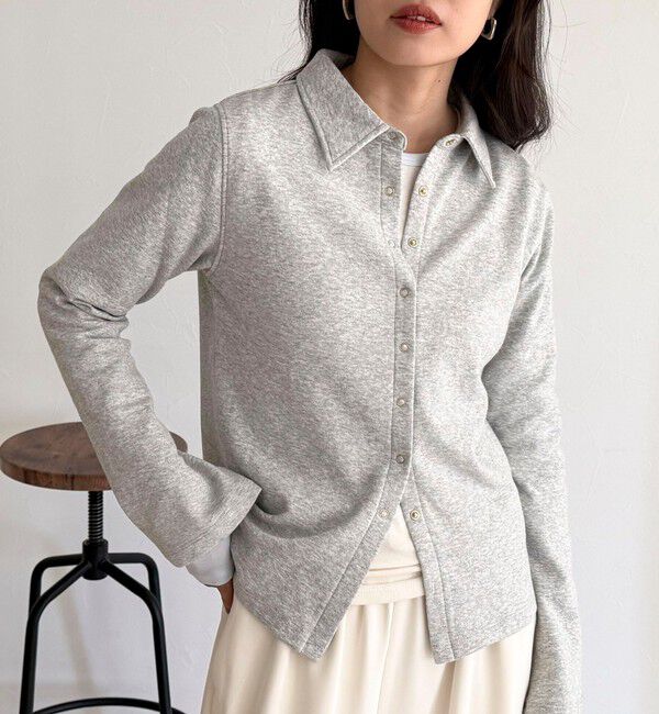 fredy emue「ブークレーフレアスリーブカーディガン」|カーディガン|ライトグレー