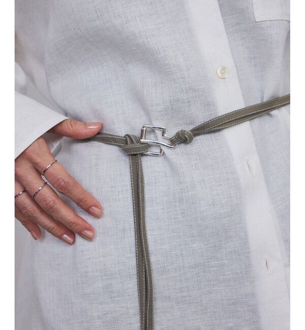 SALON adam et rope'「【AXEP（アクセップ）】mini buckle silver」|ベルト|