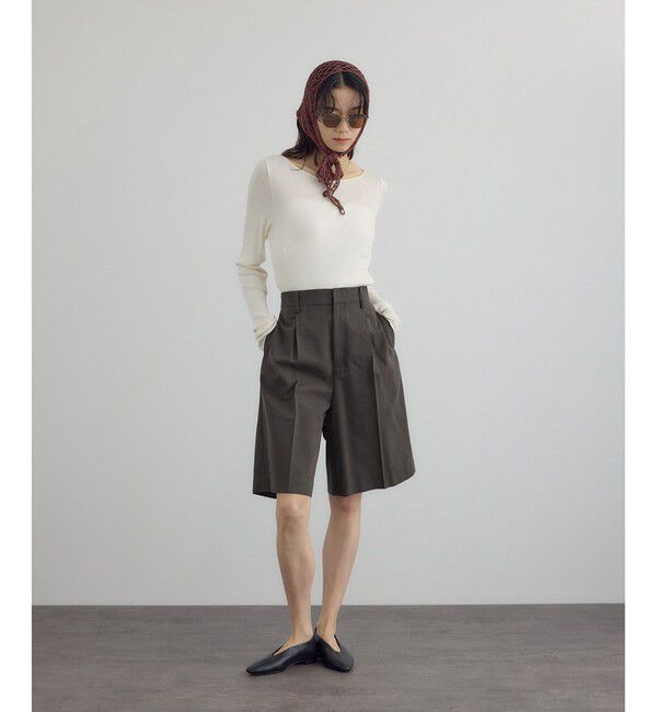 SALON adam et rope'「【WEB限定】エフォートレスハーフパンツ」|チノ|