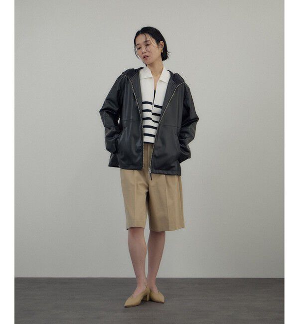 SALON adam et rope'「【WEB限定】エフォートレスハーフパンツ」|チノ|