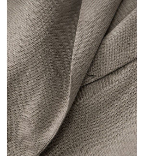 SALON adam et rope'「リネンドンゴロスジャケット/セットアップ対応」|テーラードジャケット|