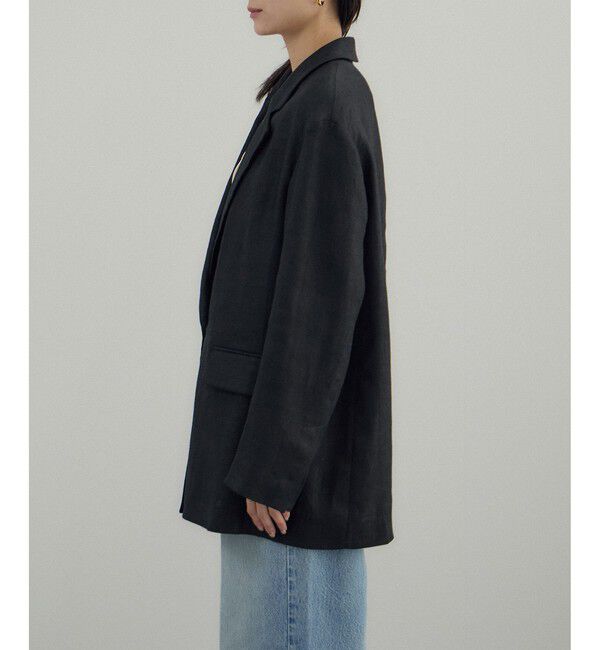 SALON adam et rope'「リネンドンゴロスジャケット/セットアップ対応」|テーラードジャケット|