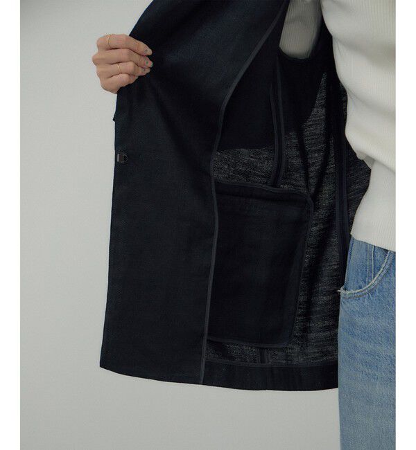 SALON adam et rope'「リネンドンゴロスジャケット/セットアップ対応」|テーラードジャケット|