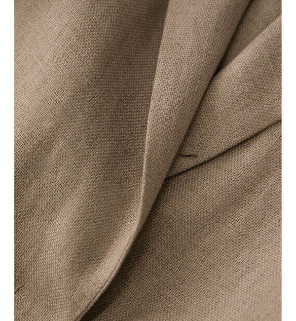 SALON adam et rope'「リネンドンゴロスジャケット/セットアップ対応」|テーラードジャケット|