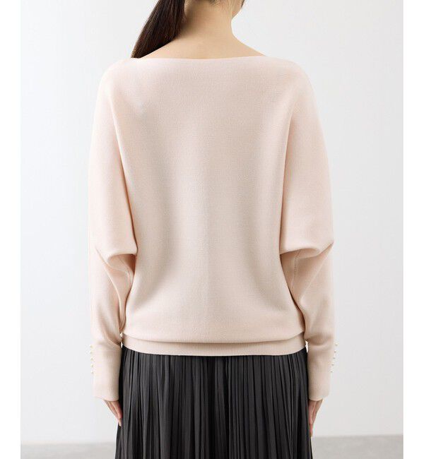 Rope&rsquo;Picnic「【洗濯機OK・アンチピリング】マシュマロ袖パールドルマンニット」|ニット・セーター|