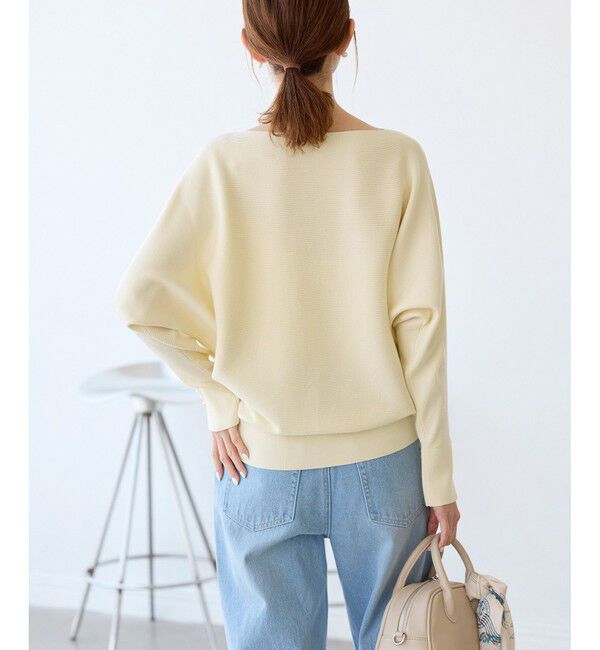 Rope&rsquo;Picnic「【洗濯機OK・アンチピリング】マシュマロ袖パールドルマンニット」|ニット・セーター|