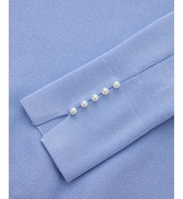 Rope&rsquo;Picnic「【洗濯機OK・アンチピリング】マシュマロ袖パールドルマンニット」|ニット・セーター|