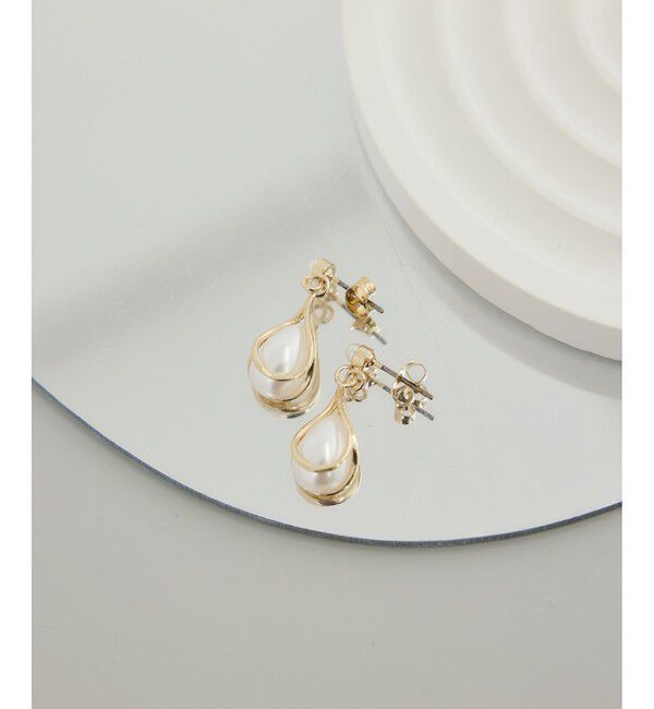 ROPE PICNIC PASSAGE「ドロップパールピアス」|ピアス|ゴールド(90)