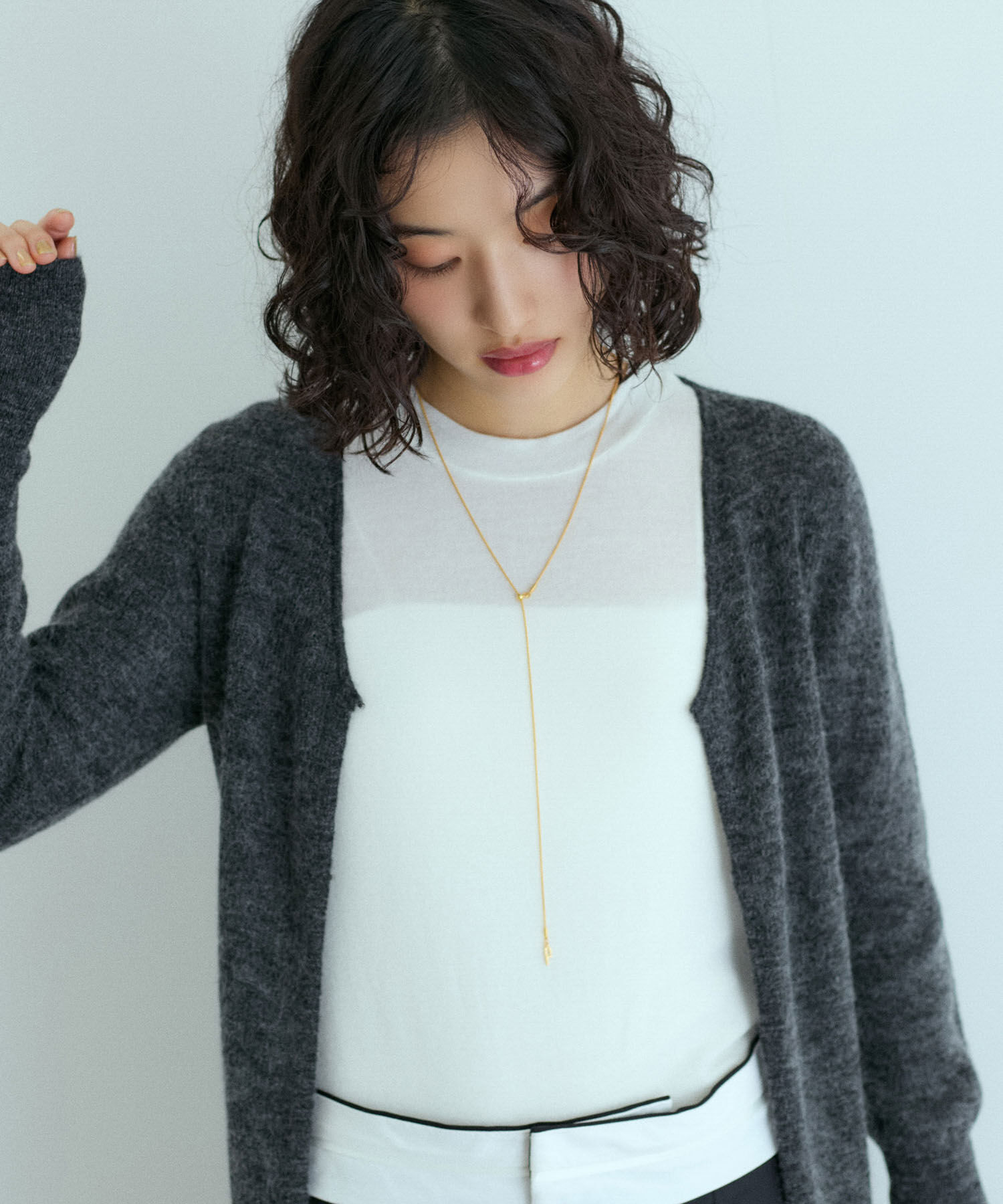 ADAM ET ROPE'「LES BIJOUX スライドボールチェーンネックレス」|ネックレス|