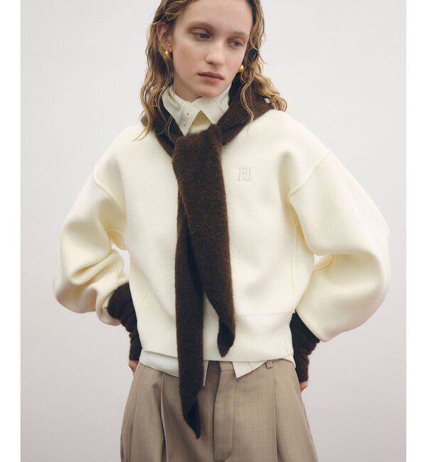 BASOLマフラーニットキャップ＆アームウォーマー（ADAM ET ROPE