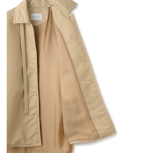 ADAM ET ROPE'「【サステナブル】ボンバーツイルパデットシャツブルゾン/撥水」|ブルゾン・スタジャン|