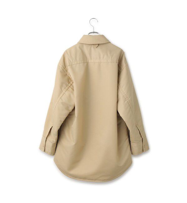 ADAM ET ROPE'「【サステナブル】ボンバーツイルパデットシャツブルゾン/撥水」|ブルゾン・スタジャン|