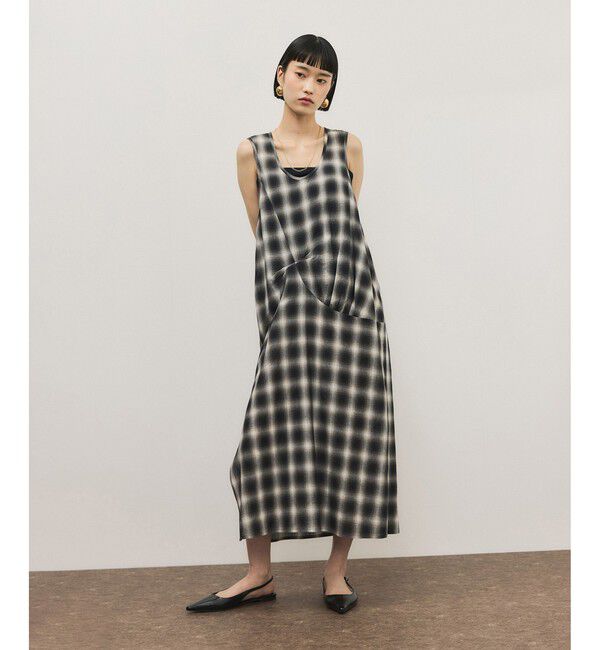 ADAM ET ROPE'「チェックワンピース」|ワンピース|