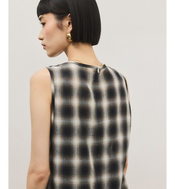 ADAM ET ROPE'「チェックワンピース」|ワンピース|