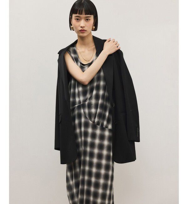 ADAM ET ROPE'「チェックワンピース」|ワンピース|