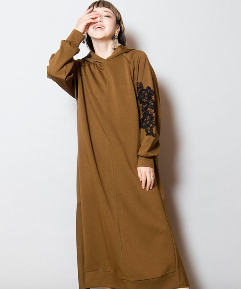  「レースモチーフワンピース」|ワンピース|KHAKI