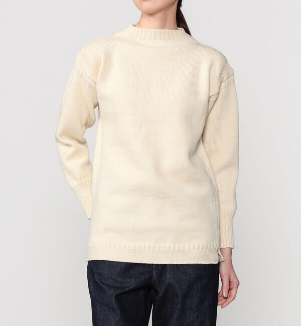  「Le Tricoteur | トラディショナル ウールガンジーセーター UNISEX」|ニット・セーター|NATURAL