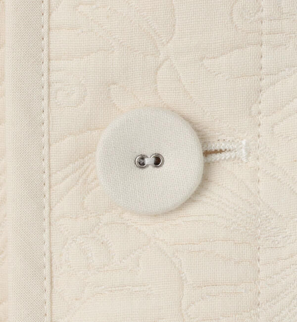 ORCIVAL「ORCIVAL | コットンポリジャカード トリミングベスト WOMEN」|ダウンベスト・ベスト|