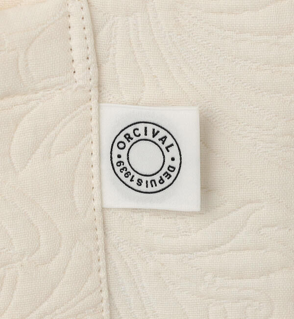 ORCIVAL「ORCIVAL | コットンポリジャカード トリミングベスト WOMEN」|ダウンベスト・ベスト|