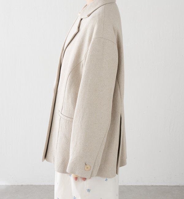  「コットンリネンオーバーダブルジャケット」|ベスト・ジレ|