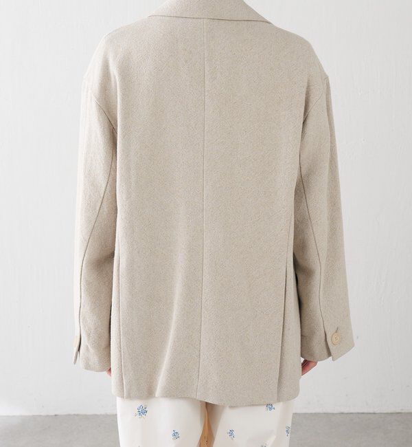  「コットンリネンオーバーダブルジャケット」|ベスト・ジレ|