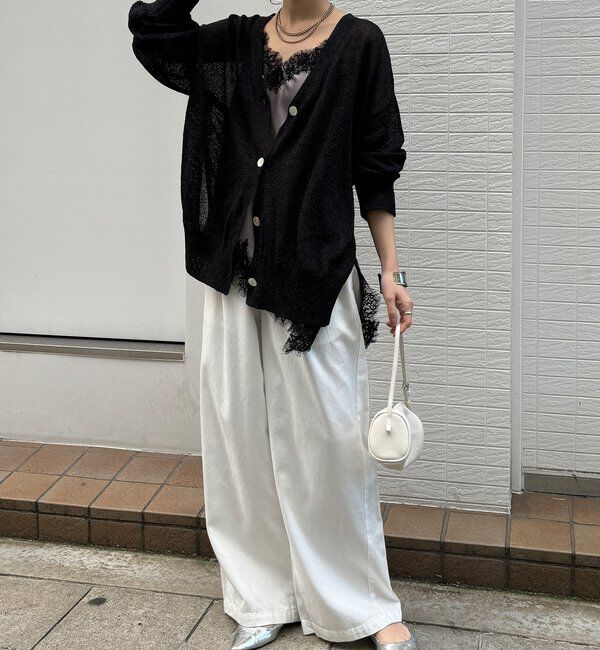  「ショート丈アシメレースキャミ」|シャツ・ブラウス|