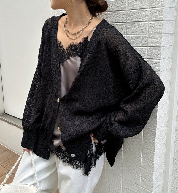  「ショート丈アシメレースキャミ」|シャツ・ブラウス|