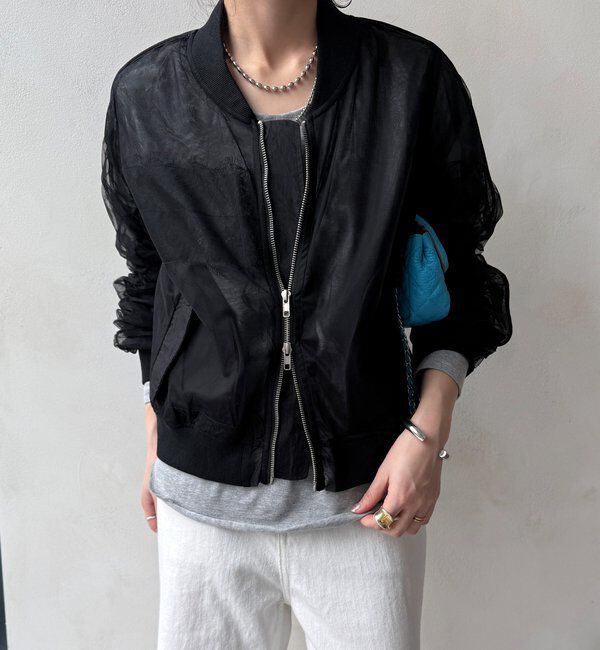  「【WEB限定】シアーブルゾン」|ブルゾン・スタジャン|