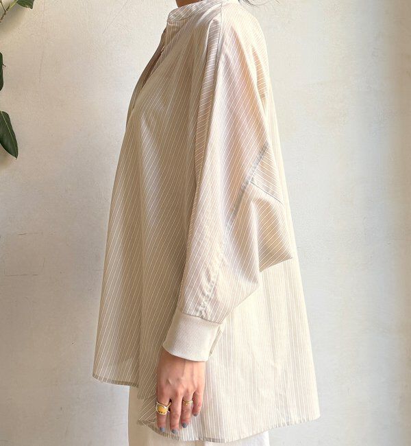  「ストライプドルマンVVシャツ」|シャツ・ブラウス|