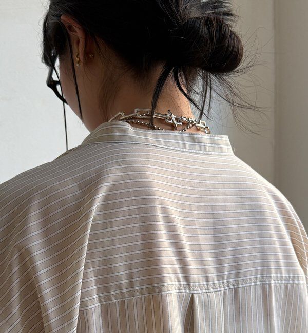  「ストライプドルマンVVシャツ」|シャツ・ブラウス|