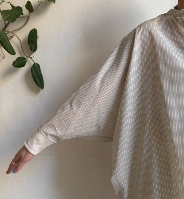  「ストライプドルマンVVシャツ」|シャツ・ブラウス|