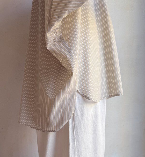  「ストライプドルマンVVシャツ」|シャツ・ブラウス|