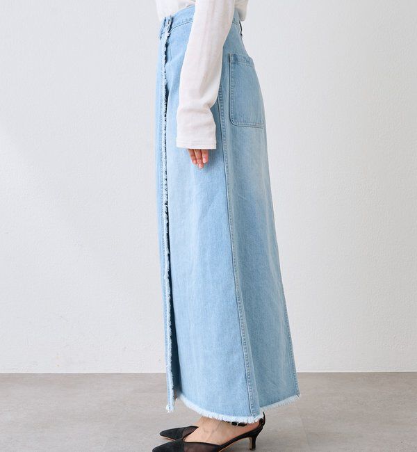  「【MONN.:.(モン)】ラップデニムスカート」|スカート|