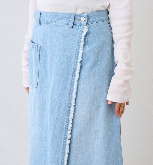  「【MONN.:.(モン)】ラップデニムスカート」|スカート|